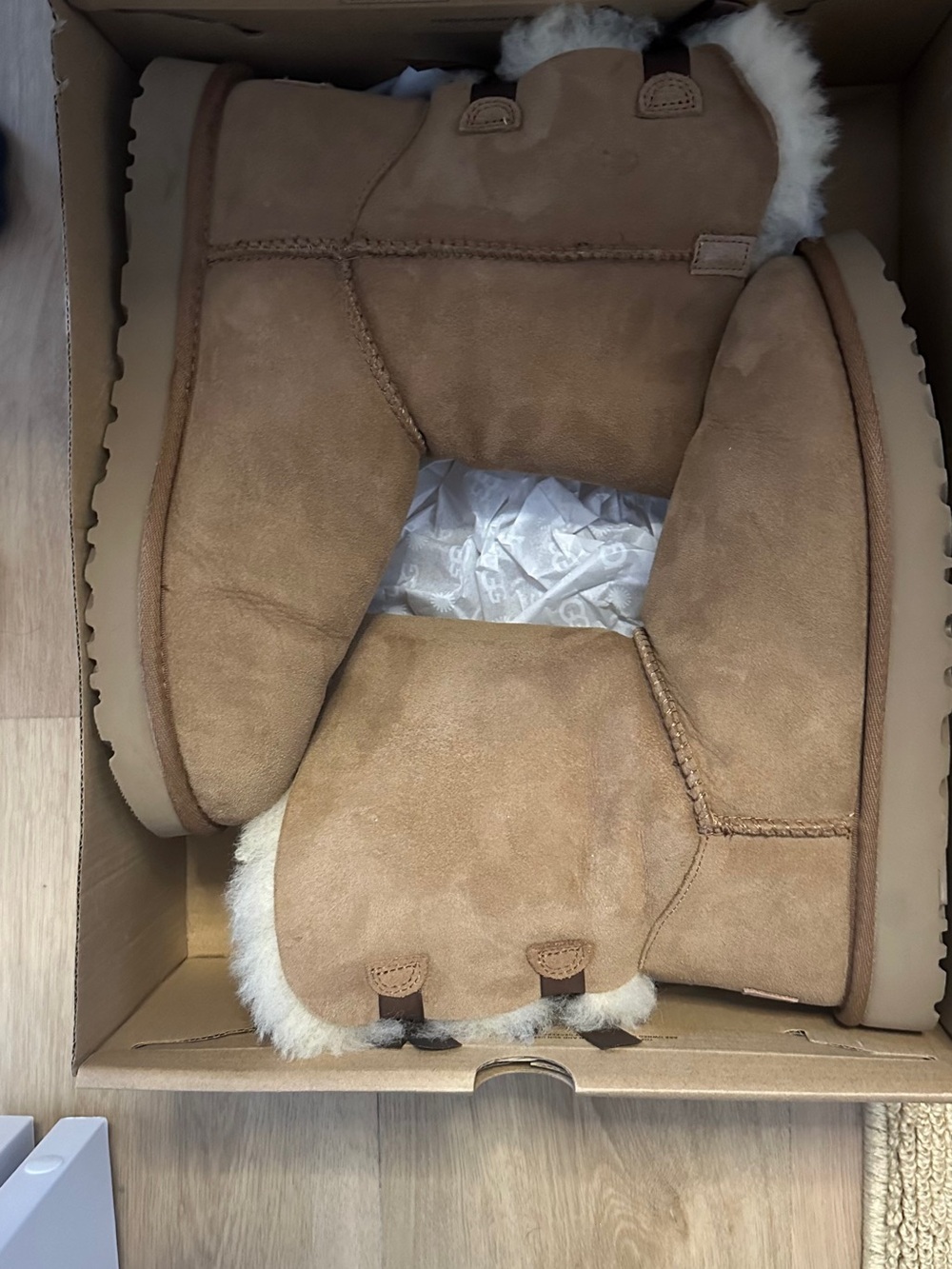 UGG Chestnut Classic Short Shearling-Lined Winter Boots
